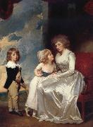 George Romney The Countess of warwick and her children china oil painting reproduction